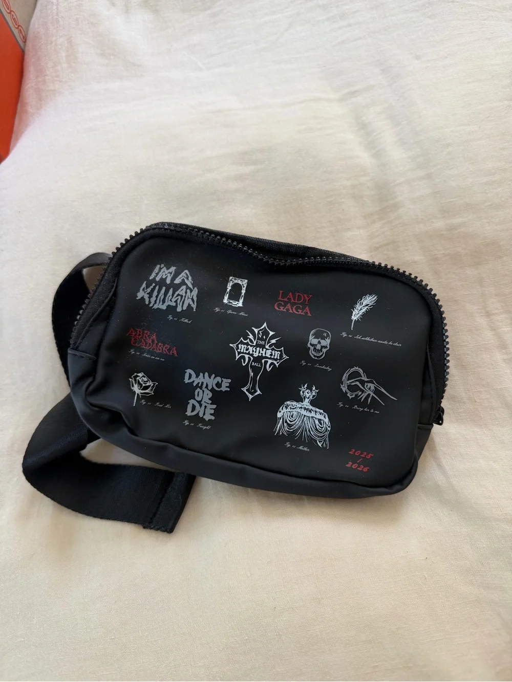 Lady Gaga Mayhem Tour Black cross body bag